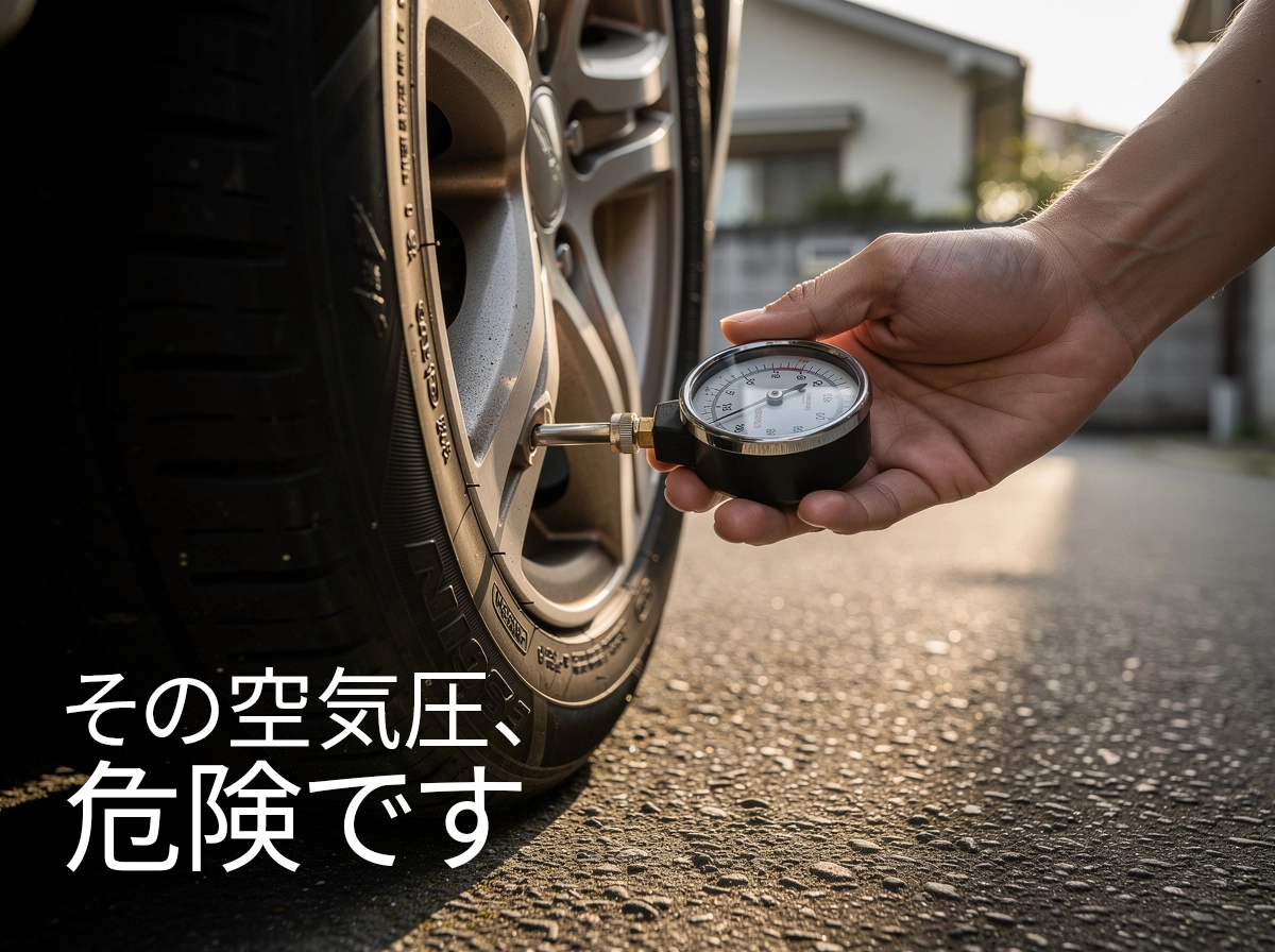 その空気圧、危険です